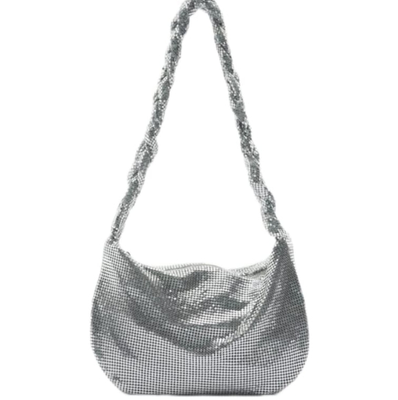 ZARA SPARKLY SHOULDER BAG SILVER | 6374/010 - Picture 3 of 4